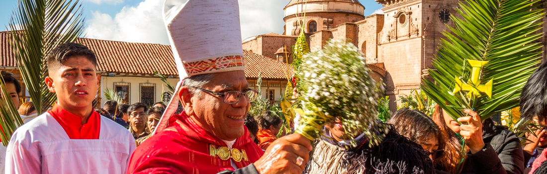 Arquodiócesis del Cusco inicia celebraciones de Semana Santa con la Procesion de Palmas y Santa Misa de Domingo de Ramos
