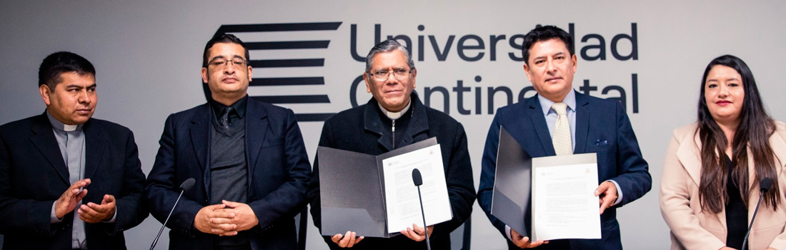 ARZOBISPADO DEL CUSCO Y UNIVERSIDAD CONTINENTAL FIRMARON CONVENIO INTERINSTITUCIONAL