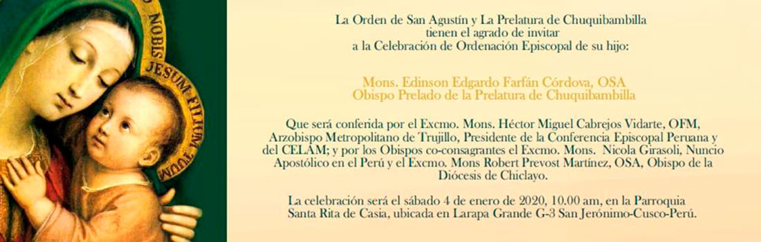 NUEVO OBISPO PRELADO PARA CHUQUIBAMBILLA