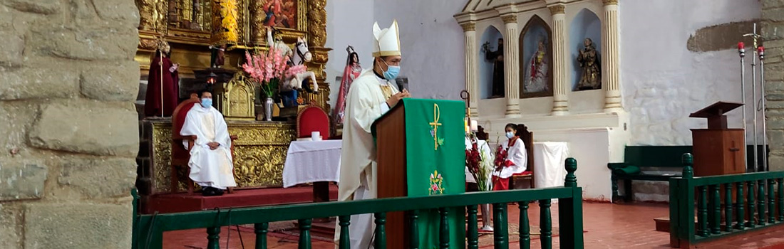 OBISPO AUXILIAR CELEBRA MISA Y TE DEUM POR ANIVERSARIO DEL DISTRITO DE OLLANTAYTAMBO