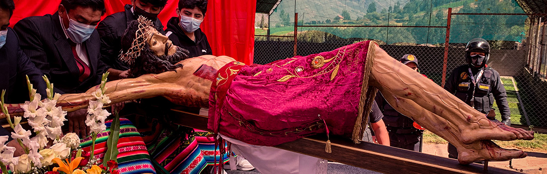 PARROQUIA DE SAN SEBASTIÁN RECIBIÓ IMAGEN RESTAURADA DEL SEÑOR DE LAS ÁNIMAS