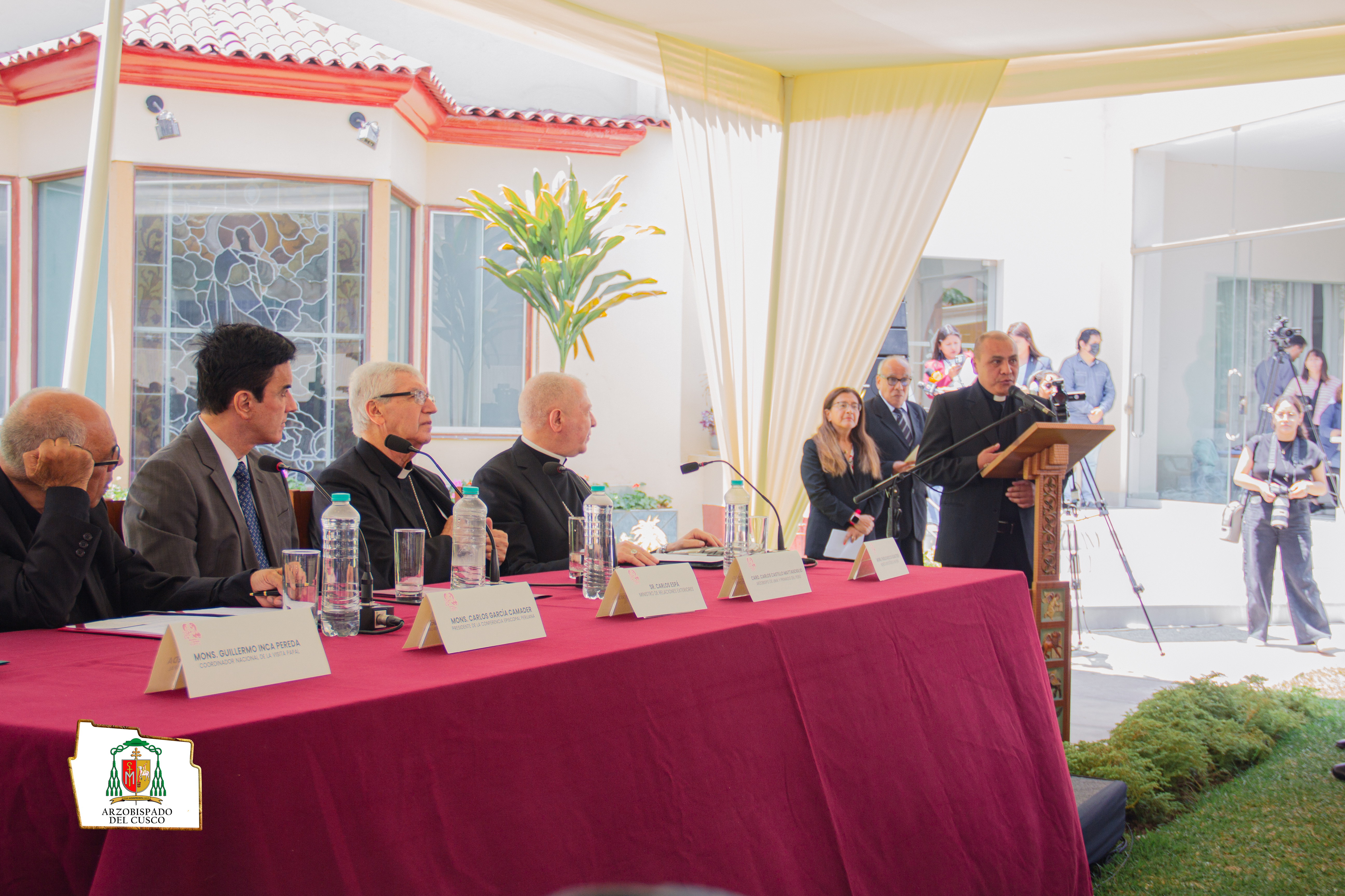 Representante del Arzobispado del Cusco participa en conferencia de prensa sobre la visita del Papa León XIV al Perú