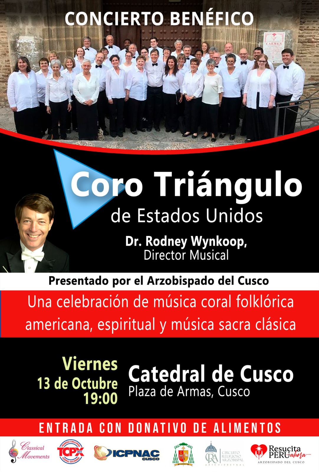 RESUCITA PERÚ AHORA: CONCIERTO BENÉFICO A CARGO DEL CORO TRIÁNGULO DE ESTADOS UNIDOS